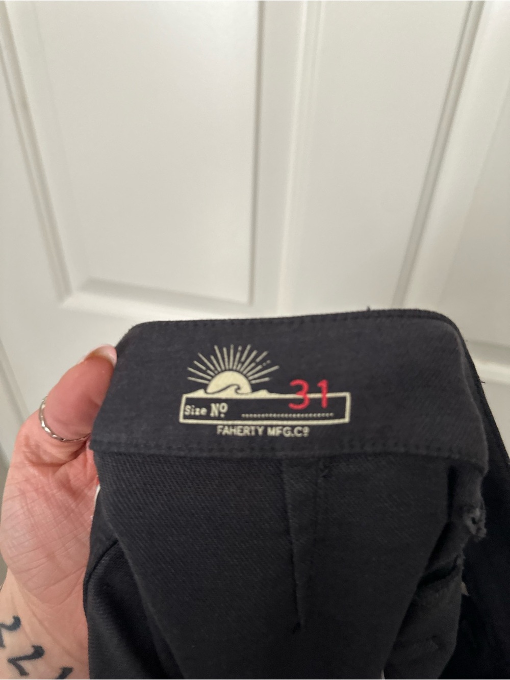 Faherty Stretch Terry Patch Pocket Pant - Picture 5 of 7